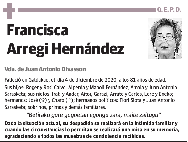 Francisca Arregi Hernández