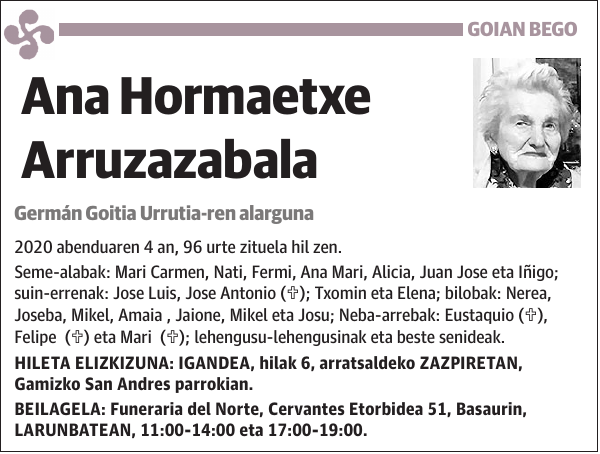 Ana Hormaetxe Arruzazabala