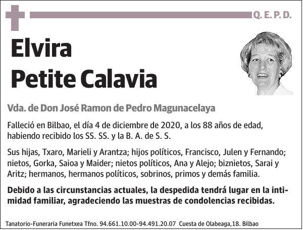 Elvira Petite Calavia