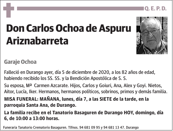 Carlos Ochoa de Aspuru Ariznabarreta