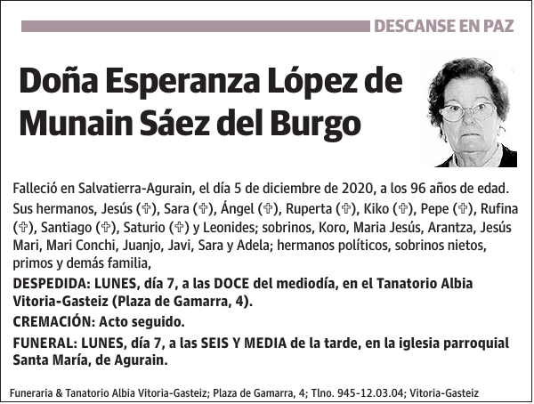 Esperanza López de Munain Sáez del Burgo