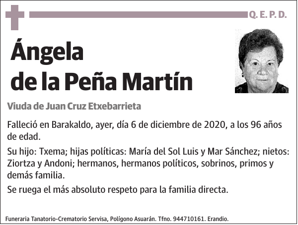 Ángela de la Peña Martín