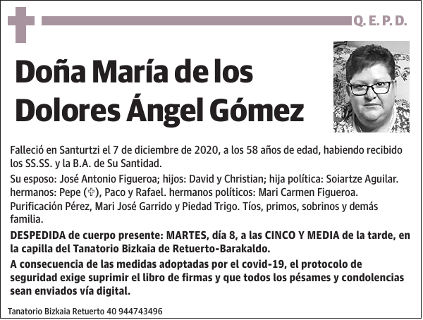 María de los Dolores Ángel Gómez