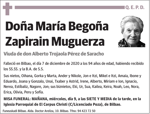 María Begoña Zapirain Muguerza