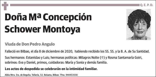 Mª Concepción Schower Montoya