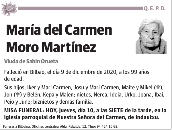 María del Carmen Moro Martínez