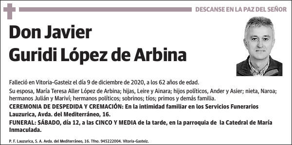 Javier Guridi López de Arbina