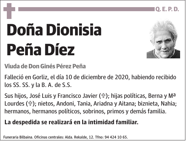 Dionisia Peña Díez