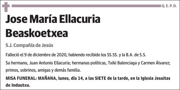 Jose María Ellacuria Beaskoetxea