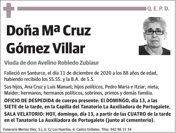 Mª Cruz Gómez Villar