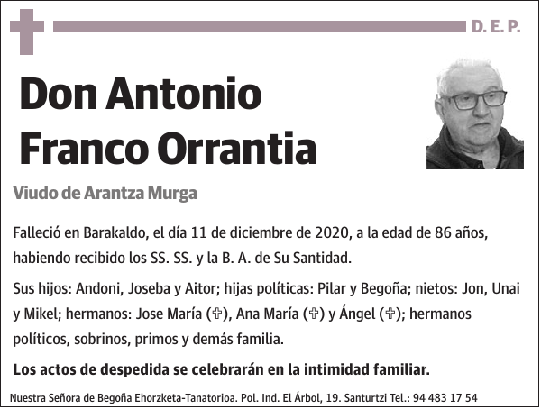 Antonio Franco Orrantia