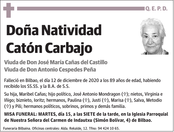 Natividad Catón Carbajo