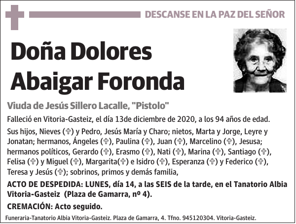 Dolores Abaigar Foronda