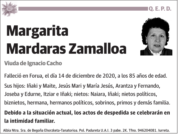 Margarita Mardaras Zamalloa