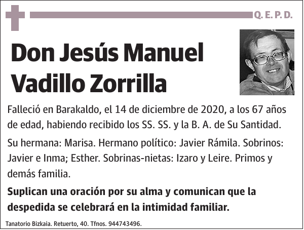 Jesús Manuel Vadillo Zorrilla