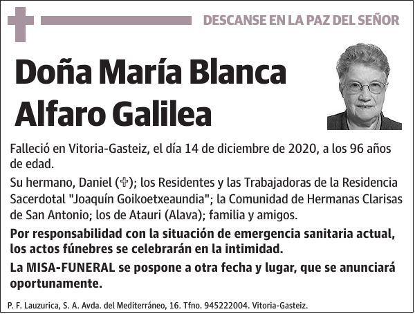 María Blanca Alfaro Galilea