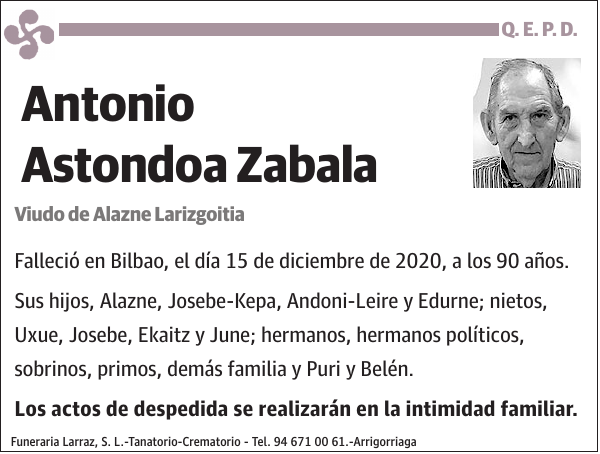 Antonio Astondoa Zabala