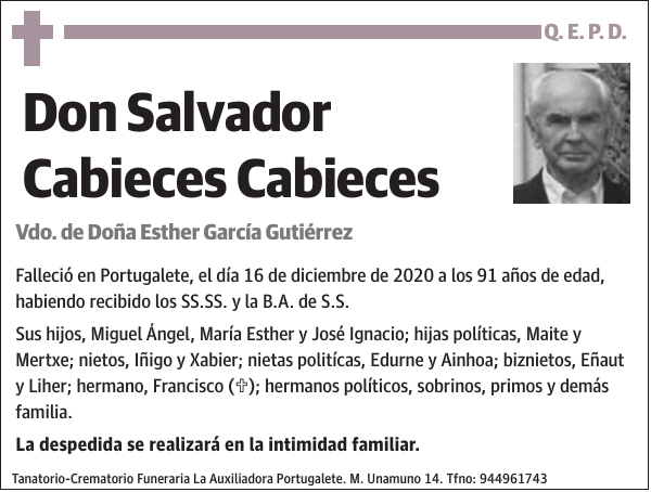 Salvador Cabieces Cabieces