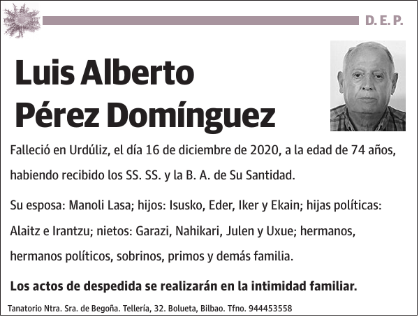 Luis Alberto Pérez Domínguez