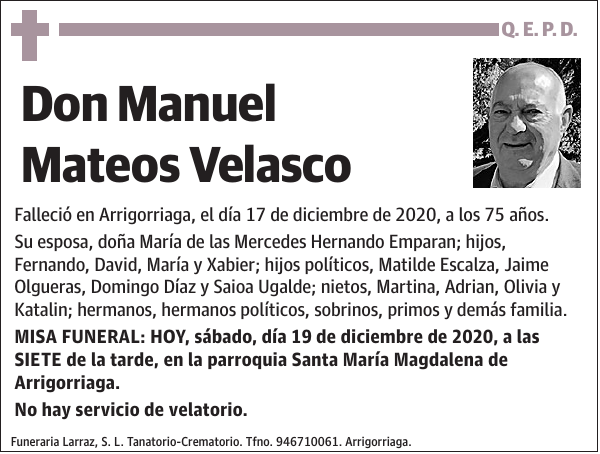 Manuel Mateos Velasco