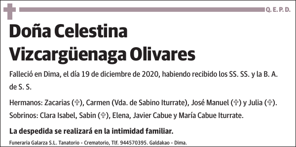 Celestina Vizcargüenaga Olivares