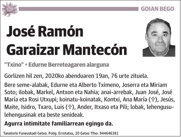 José Ramón Garaizar Mantecón