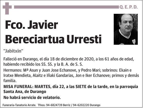 Fco. Javier Bereciartua Urresti