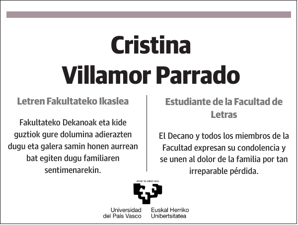 Cristina Villamor Parrado