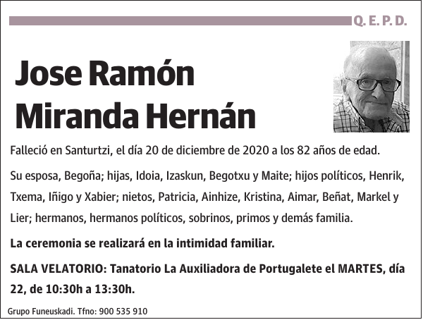 Jose Ramón Miranda Hernán