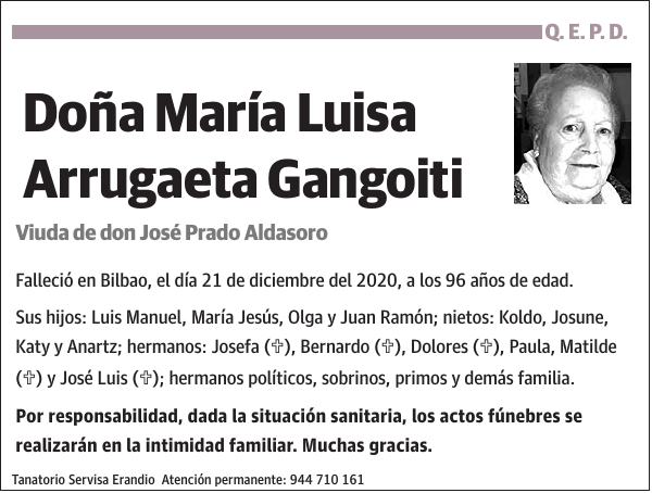 María Luisa Arrugaeta Gangoiti