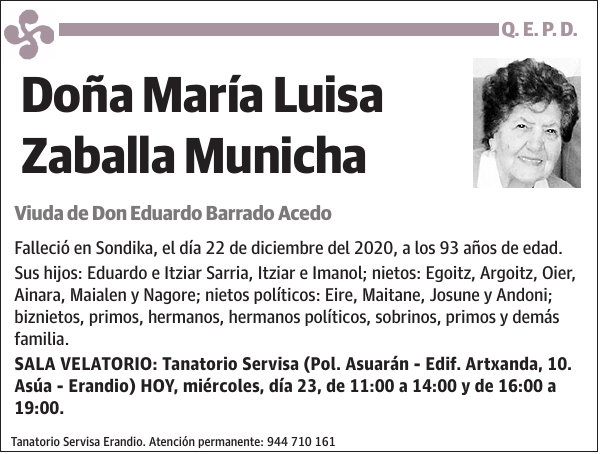 María Luisa Zaballa Municha