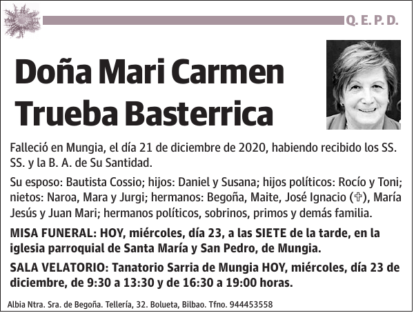 Mari Carmen Trueba Basterrica