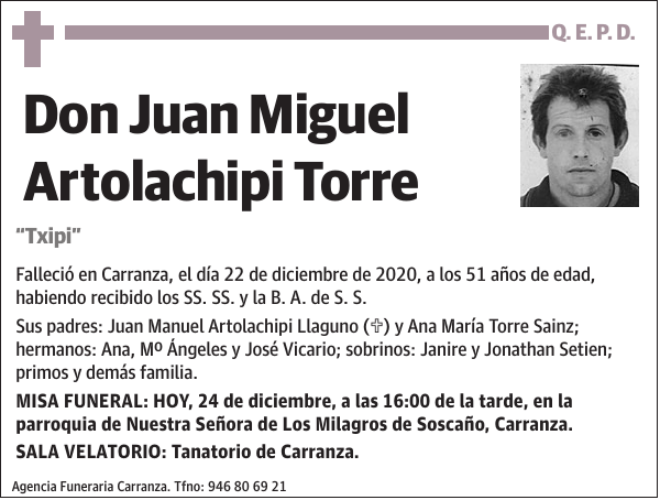 Juan Miguel Artolachipi Torre