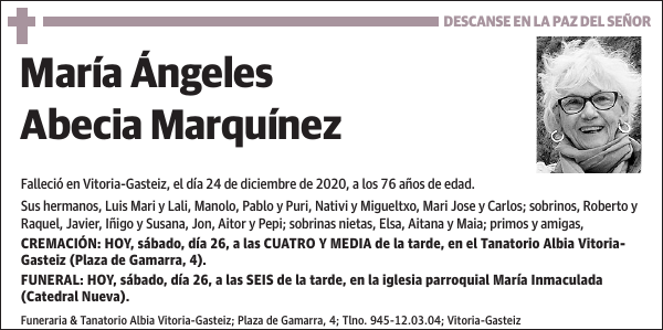 María Ángeles Abecia Marquínez