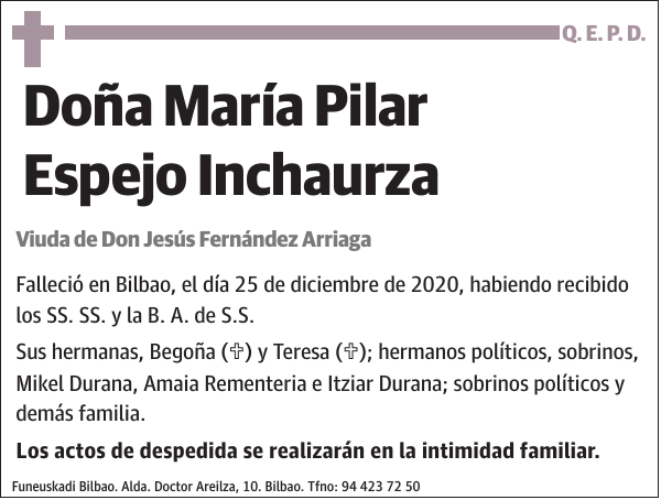 María Pilar Espejo Inchaurza