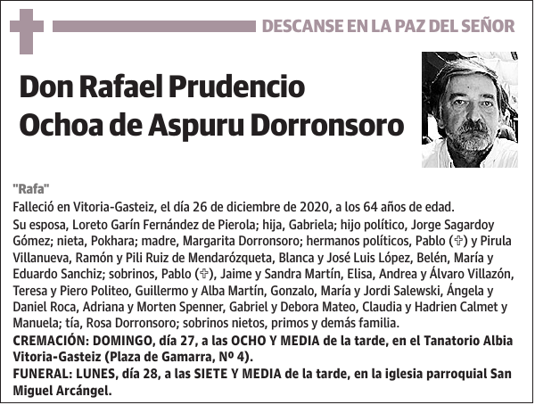 Rafael Prudencio Ochoa de Aspuru Dorronsoro