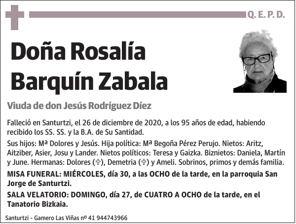 Rosalía Barquín Zabala