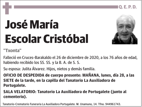 José María Escolar Cristóbal