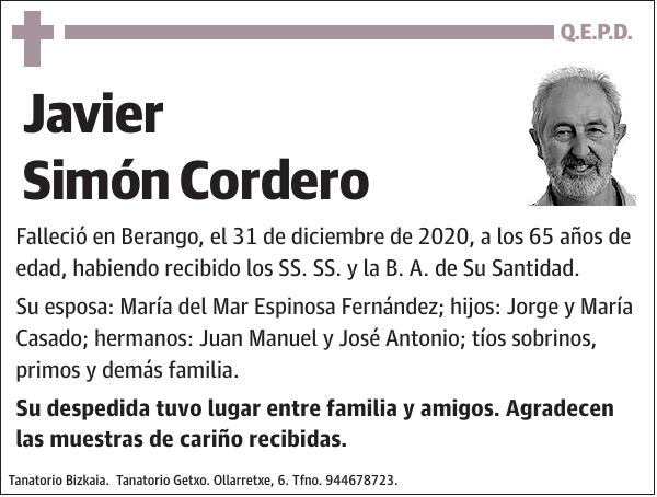 Javier Simón Cordero