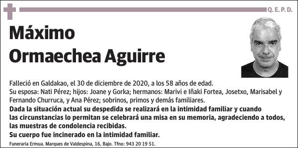 Máximo Ormaechea Aguirre