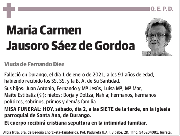 María Carmen Jausoro Sáez de Gordoa