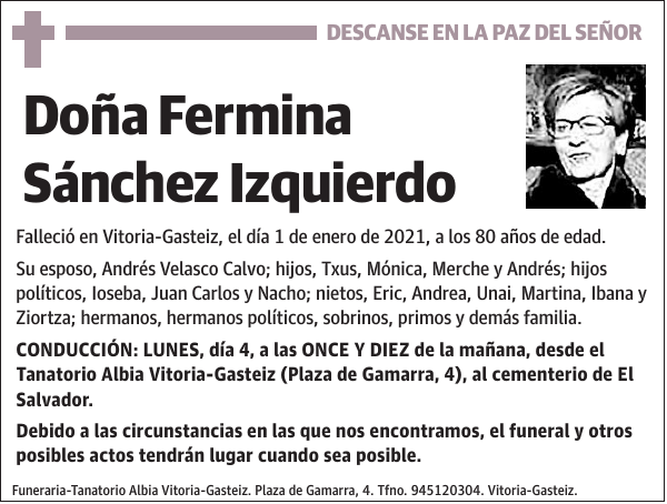 Fermina Sánchez Izquierdo