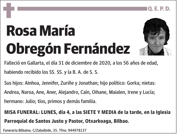 Rosa María Obregón Fernández