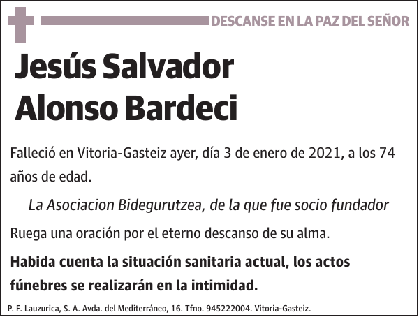 Jesús Salvador Alonso Bardeci