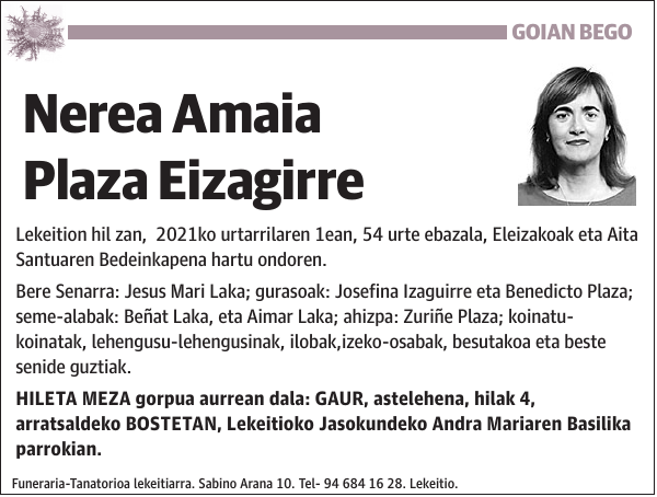 Nerea Amaia Plaza Eizagirre