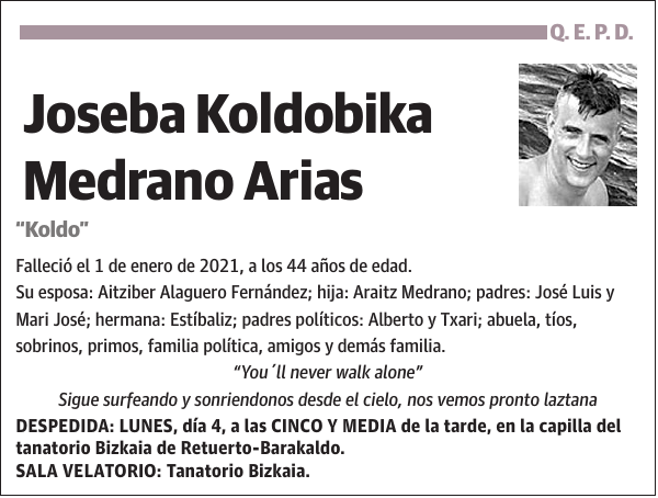 Joseba Koldobika Medrano Arias