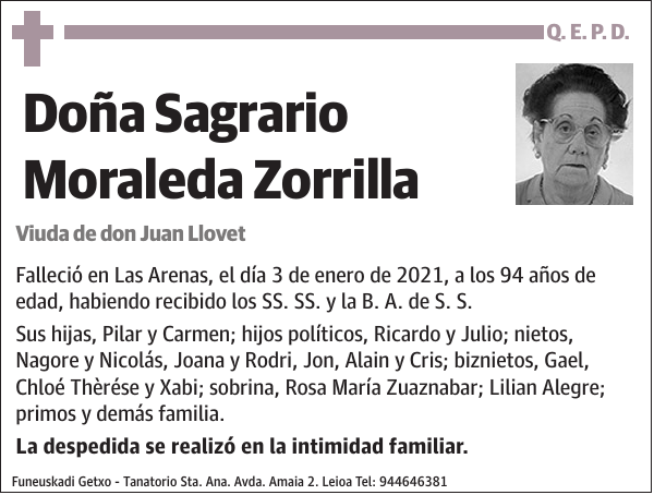 Sagrario Moraleda Zorrilla