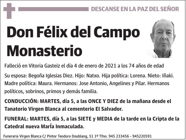 Félix del Campo Monasterio