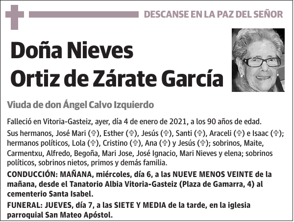 Nieves Ortiz de Zárate García