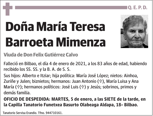 María Teresa Barroeta Mimenza